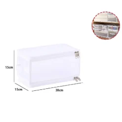 BOX SCATOLA SALVASPAZIO PORTATUTTO CONTENITORE ORGANIZER ARMADI 30X15X15CM 59970