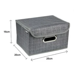 BOX SCATOLA SALVASPAZIO PORTATUTTO CONTENITORE ORGANIZER 26 X 20 X 16 CM 69692