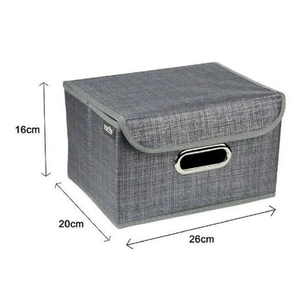 BOX SCATOLA SALVASPAZIO PORTATUTTO CONTENITORE ORGANIZER 26 X 20 X 16 CM 69692