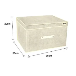 BOX SCATOLA SALVASPAZIO PORTATUTTO CONTENITORE ORGANIZER 20 X 30 X 35 CM 69693