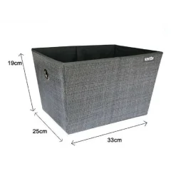 BOX SCATOLA SALVASPAZIO PORTATUTTO CONTENITORE ARMADI ORGANIZER 25X33X19CM 69725