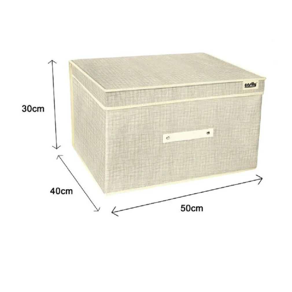BOX SCATOLA SALVASPAZIO PORTATUTTO CONTENITORE ORGANIZER 50 X 40 X 30 CM 69695