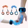 BRACCIALE SICUREZZA BAMBINO ANTI SMARRIMENTO REGOLABILE BLU ARANCIONE GUINZAGLIO