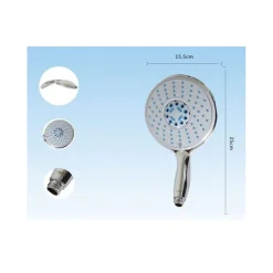 BRACCIO DOCCIA UNIVERSALE ESY_52053 TELEFONO 25x15.5CM DOCCETTA SOFFIONE 3 GETTI