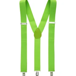 BRETELLE ELASTICIZZATE TINTA UNITA UOMO DONNA CINGHIA REGOLABILE VERDI