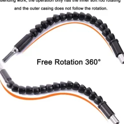 CACCIAVITE CON ESTENSIONE FLESSIBILE E CON PUNTE DI RICAMBIO 8 IN 1