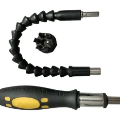 CACCIAVITE CON ESTENSIONE FLESSIBILE E CON PUNTE DI RICAMBIO 8 IN 1