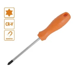 CACCIAVITE GIRAVITE 5 X 125MM CON PUNTA MAGNETICA A STELLA IN ACCIAIO CR-V 97517