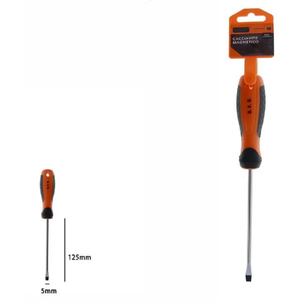 CACCIAVITE GIRAVITE MAGNETICO PUNTA TAGLIO 5X125MM IMPUGNATURA ERGONOMICA 07429