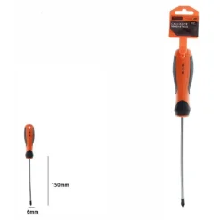 CACCIAVITE GIRAVITE MAGNETICO PUNTA A CROCE 6X150MM IMPUGNATURA ERGONOMICA 07444