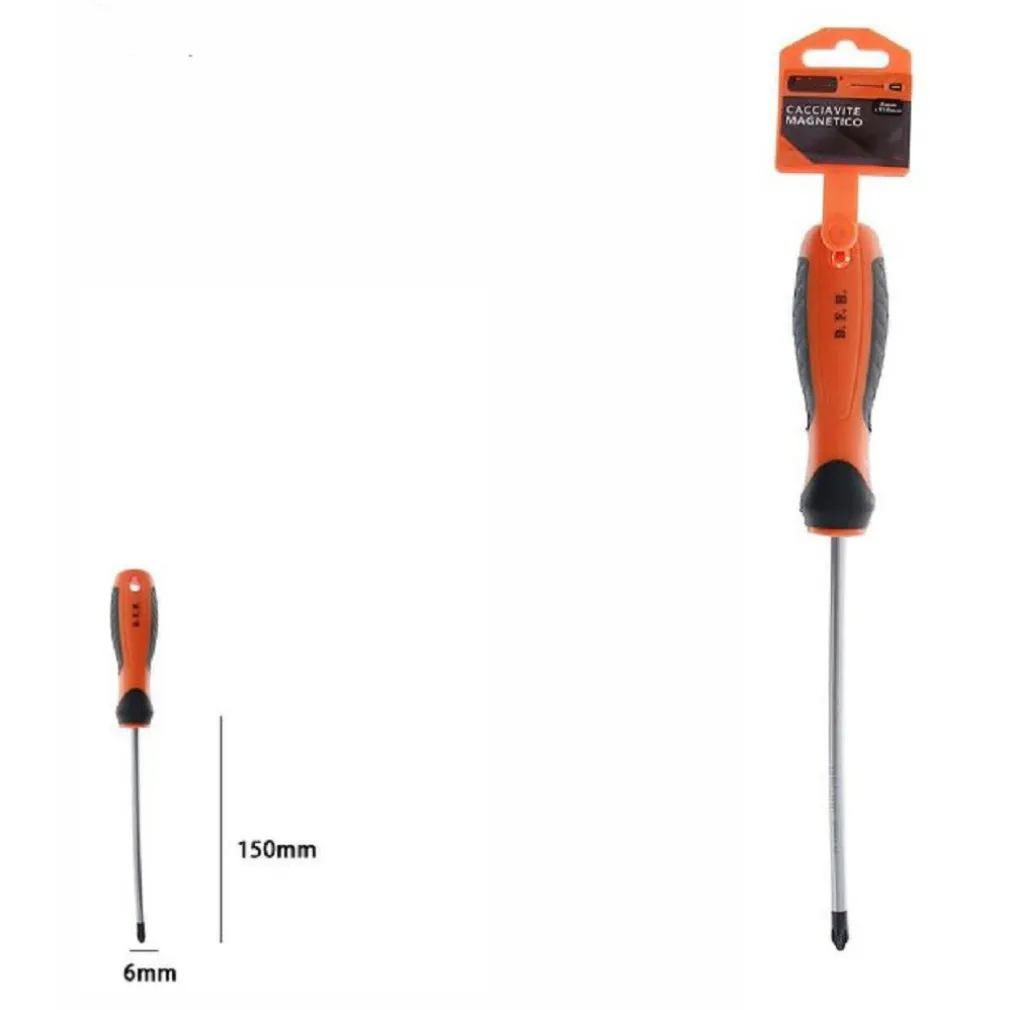 CACCIAVITE GIRAVITE MAGNETICO PUNTA A CROCE 6X150MM IMPUGNATURA ERGONOMICA 07444