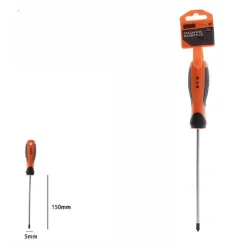 CACCIAVITE GIRAVITE MAGNETICO PUNTA CROCE 5X150 MM IMPUGNATURA ERGONOMICA 07443
