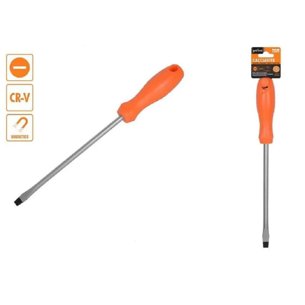 CACCIAVITE GIRAVITE 6X125 MM CON PUNTA MAGNETICA A TAGLIO IN ACCIAIO CR-V 97501