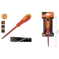 CACCIAVITE RESISTENTE ALLA PRESSIONE 3" CROCE ISOLATO 3X75MM PUNTA MAGNETICA 91886