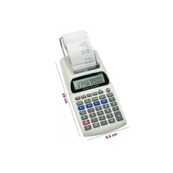 CALCOLATRICE SCRIVENTE CON DISPLAY LCD 12 CIFRE SCONTRINO STAMPATO NON FISCALE