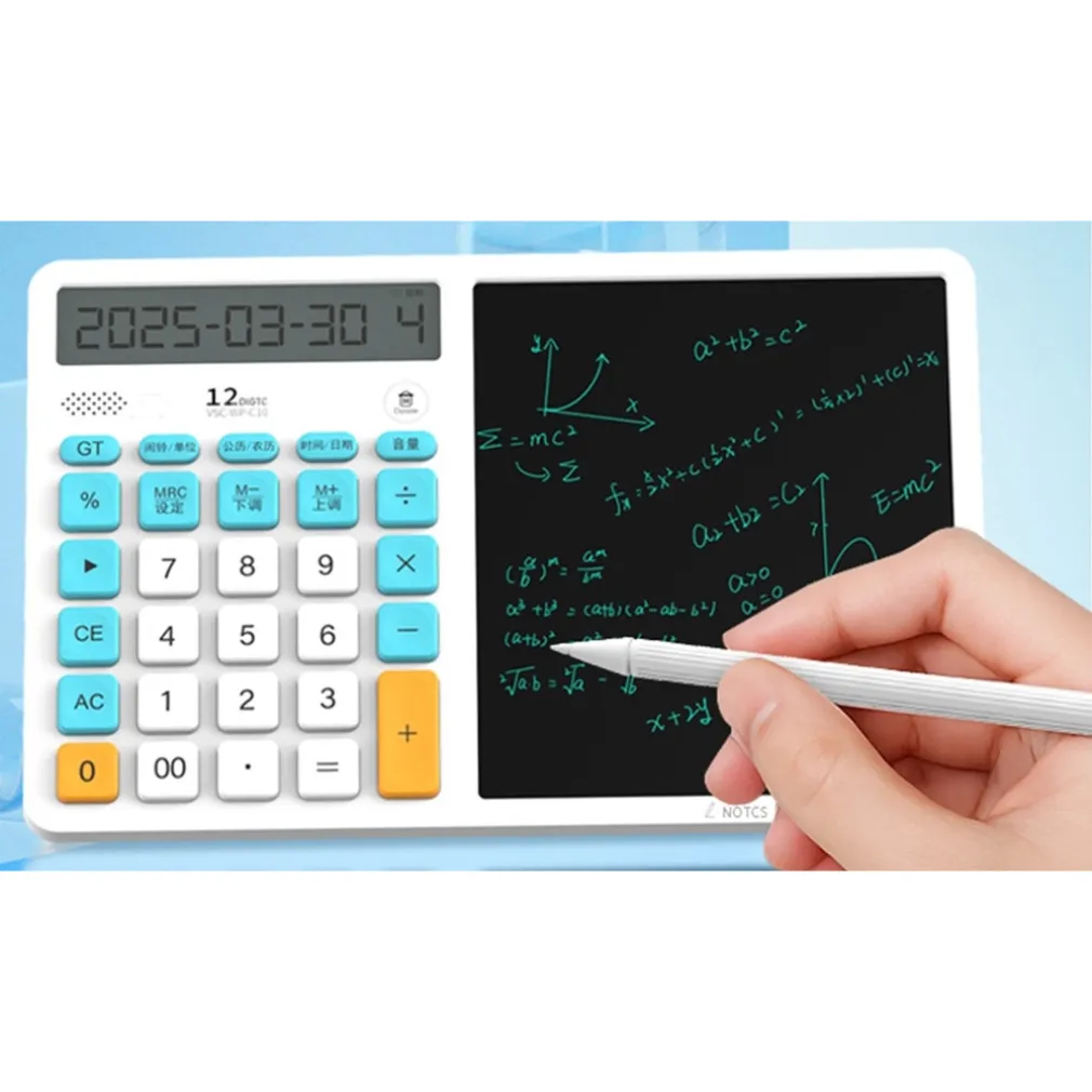 CALCOLATRICE SOLARE CON TASTI CON TAVOLETTA GRAFICA LAVAGNA DIGITALE PER SCRITTURA A MANO