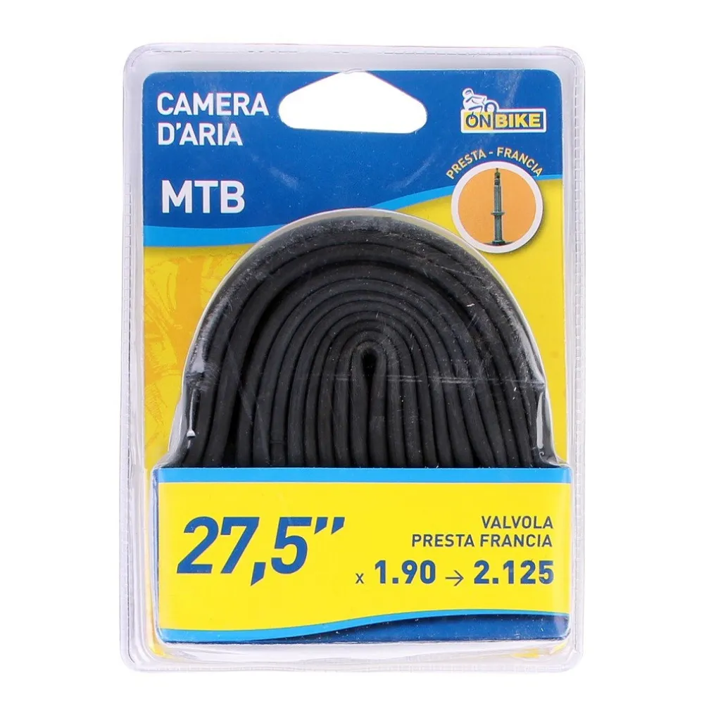 CAMERA D'ARIA BICI 27,5"X1.90 2.125 VALVOLA PRESTA COMPATIBILE REGINA ITALIA 3977
