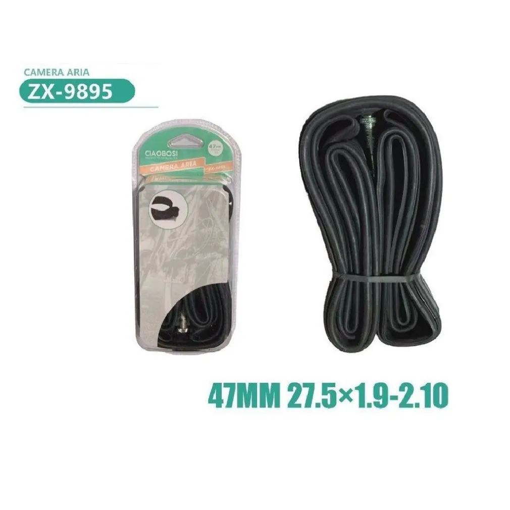 CAMERA D’ARIA PER PNEUMATICI RUOTE BICI BICICLETTA 47MM 27.5×1.9-2.10 ZX-9895