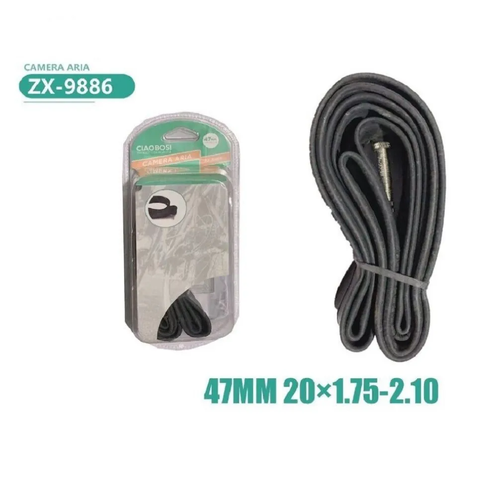 CAMERA D’ARIA PER PNEUMATICI RUOTE BICI BICICLETTA 47 MM 20×1.75-2.10 ZX-9886