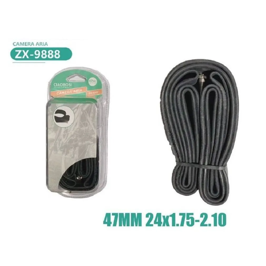 CAMERA D’ARIA PER PNEUMATICI RUOTE BICI BICICLETTA 47 MM 24×1.75-2.10 ZX-9888