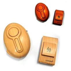 CAMPANELLO PER PORTA EMERGENZE WIRELESS DIGITALE SENZA FILI LEGNO CASA UFFICIO