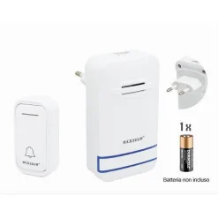 CAMPANELLO WIRELESS SENZA FILI SPINA INCORPORATA WIFI INDICATORE LED CAMP-03 MAXTECH