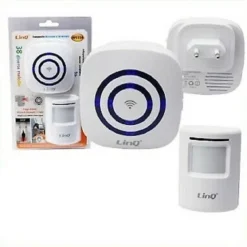 CAMPANELLO WIRELESS SENZA FILI 38 MELODIE SENSORE INFRAROSSI PER CASE UFFICI W0256