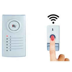 CAMPANELLO WIRELESS SENZA FILI CASA UFFICIO CON 6 ZONE PORTE SEPARATE DIGITALE