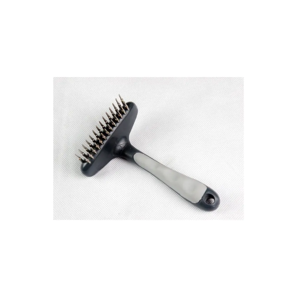 CANE GATTO SPAZZOLA PETTINE CARDATORE PER ANIMALI RIMUOVE PELO MORTO 15X10 CM