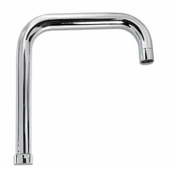 CANNA DI RICAMBIO CUCINA QUADRATA PER MISCELATORE LAVELLO CROMATO LUCIDO 26CM