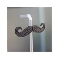 CANNUCCE BAR PARTY FESTE 24 PEZZI LUNGHEZZA 20 CM TRASPARENTE CON BAFFO BAFFI