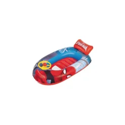 CANOTTO SPIDERMAN 112X65 CON VOLANTE BASE GONFIABILE CANOTTINO BARCA