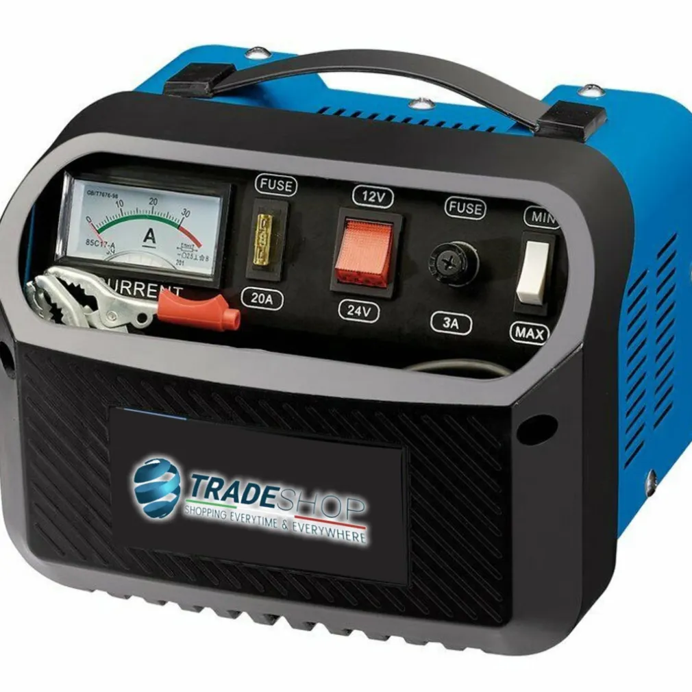 CARICA BATTERIE CB60A AUTO MOTO CAMPER BARCA 12/24V 360W 60A EMERGENZA BOOSTER