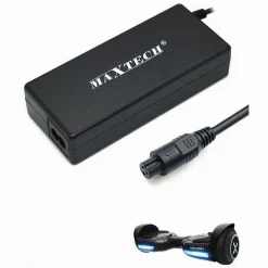 CARICABATTERIA ALIMENTATORE HOVERBOARD BATTERIA DI RICAMBIO 42V 2,1A MAXTECH HO-CA001