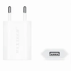 CARICABATTERIA CARICATORE USB DA AUTO RICARICA SMARTPHONE DISPOSITIVI 5V-1000MA MAXTECH CA-S014