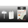 CARICABATTERIA DA VIAGGIO 2X1 ATTACO USB CASA IPHONE 4 5V-1000MA MAXTECH MS-T003