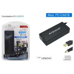 CARICABATTERIA PC ADATTATORE ALIMENTATORE 90W PC-CA018 COMPATIBILE LENOVO THINKPAD