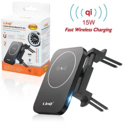 CARICABATTERIA WIRELESS AUTO QI 15W SMARTPHONE PRESA ARIA MERCEDES BENZ LUCE C3527