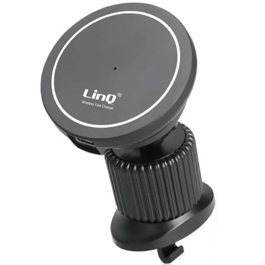 CARICABATTERIA WIRELESS MAGNETICO PRESA ARIA AUTO 360° QI 15 W SMARTPHONE C3524