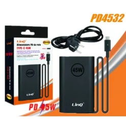 CARICABATTERIE ALIMENTATORE DA RETE PD TYPE-C 45W PER COMPUTER PORTATILI PD4532