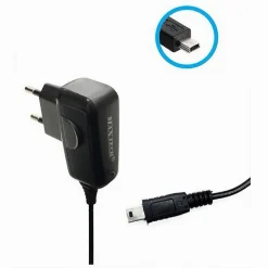 CARICABATTERIE CON ATTACCO MINI USB V3 PER SMARTPHONE USCITA MINI USB MAXTECH CA-S007