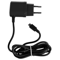 CARICABATTERIE DA RETE 1A MICROUSB NERO CARICA BATTERIE CHARGER