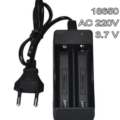 CARICABATTERIE DOPPIO PILE RICARICABILI 18650 AC 220V 3.7 V LI-ION BATTERIA