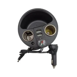 CARICABATTERIE PER AUTO 120W 12/24V RICARICA RAPIDA ACCENDISIGARI 2XUSB Q-T179