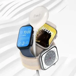 CARICABATTERIE WIRELESS MAGNETICO PER WATCH POTENZA 3W CAVO USB 1 METRO IP7766