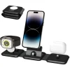CARICATORE PIEGHEVOLE 3IN1 STAZIONE RICARICA PORTATILE PER APPLE WATCH IPHONE WIRELESS