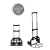 CARRELLO PORTAPACCHI ALLUMINIO PIEGHEVOLE RICHIUDIBILE PORTATA MAX 70 KG 2 RUOTE