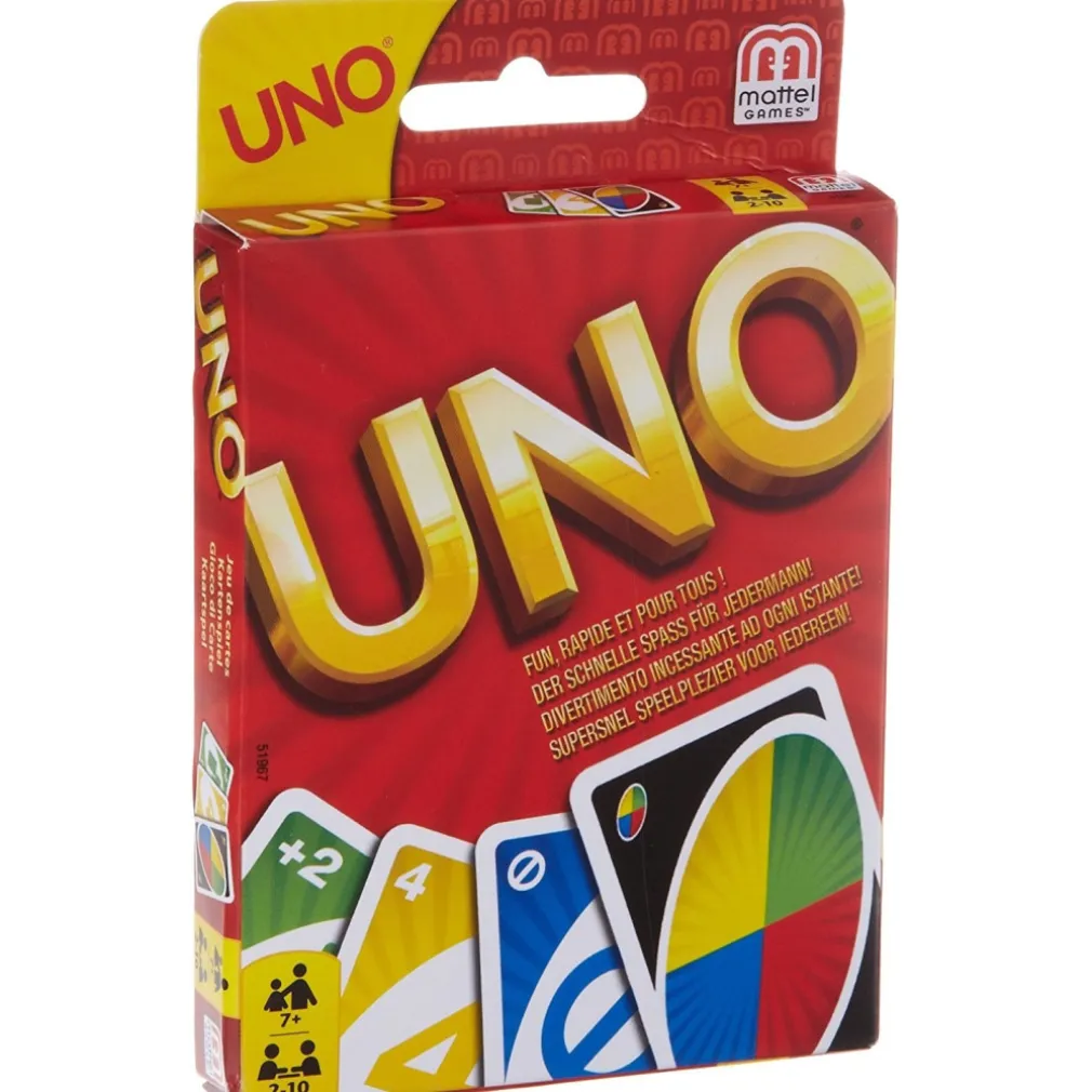 CARTE DA GIOCO UNO 1 CONFEZIONE DUE 2 MAZZI GIOCO SOCIETA' DA TAVOLA