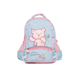 CARTELLA ZAINO MY PRETTY BEAR 31 x 10 x 40 CM AZZURRO E ROSA