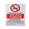CARTELLO VIETATO FUMARE LEGGE TRASGRESSORI SEGNALETICA SICUREZZA AVVERTIMENTO